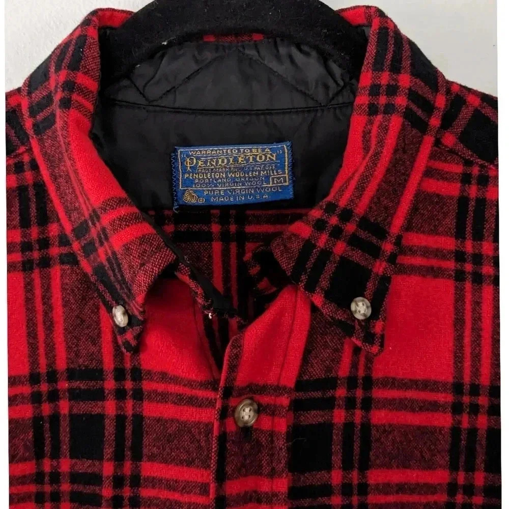 Vintage Pendleton Virgin Wool Flannel - Picture 5 of 8